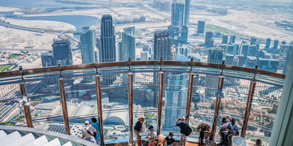 floor 124 at the top of the Burj Khalifa Dubai