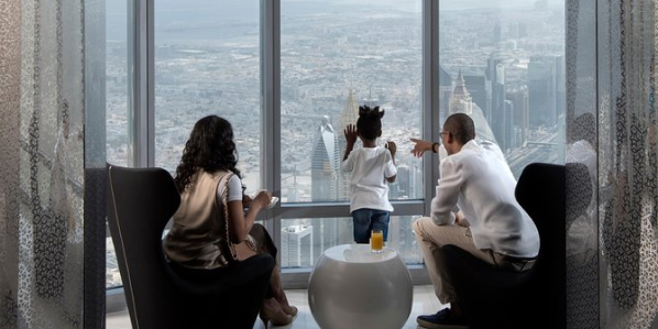 observation deck on the 148th floor Burj Khalifa Dubai